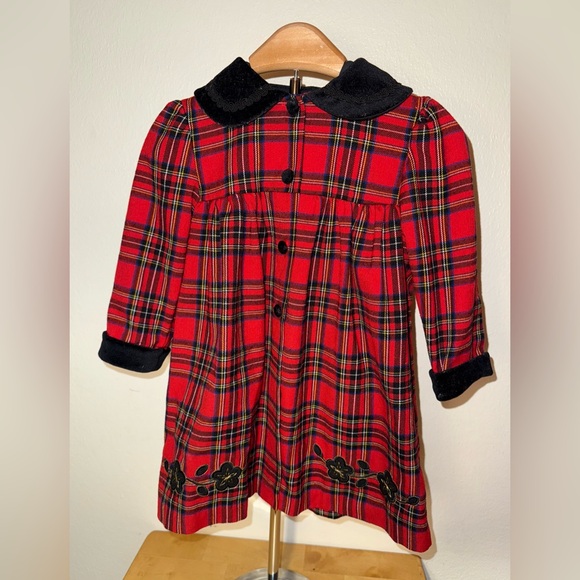 Little Bitty Other - Little Bitty vintage girls plaid coat, size 24 mos, EUC